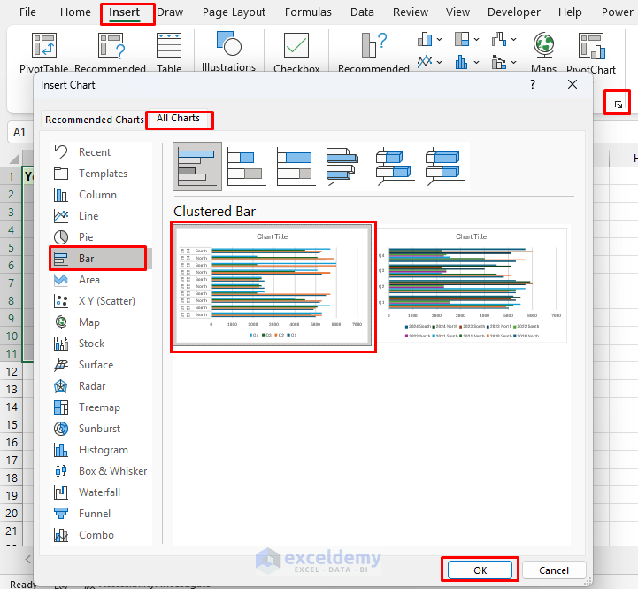 Clustered vs. Stacked Bar Charts: Visualizing Complex Data in Excel