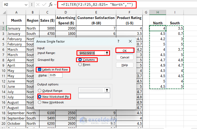 Advanced Data Analysis with Statistical Functions and Tools in Excel