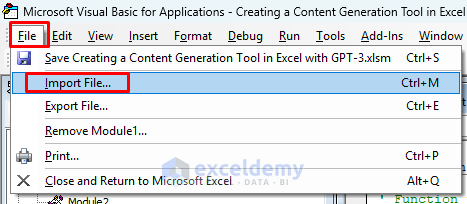 Creating a Content Generation Tool in Excel with GPT-3