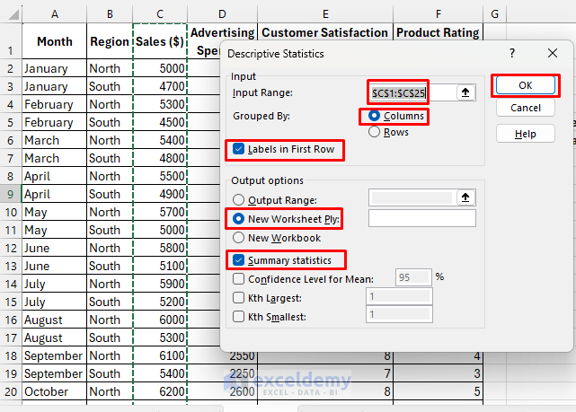 Advanced Data Analysis with Statistical Functions and Tools in Excel