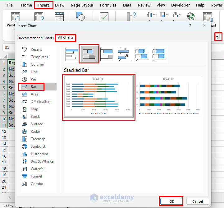 Clustered vs. Stacked Bar Charts: Visualizing Complex Data in Excel