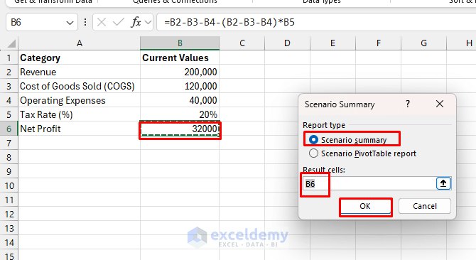 Using Excel's Scenario Manager for Financial Planning