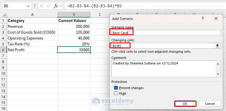 Using Excel's Scenario Manager for Financial Planning