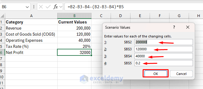 Using Excel's Scenario Manager for Financial Planning